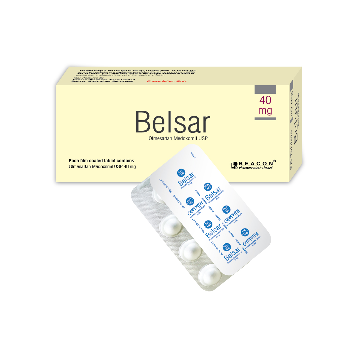 Belsar 40 mg Tablet-28's Pack