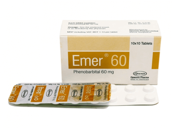 Emer 60 mg Tablet-100's Pack