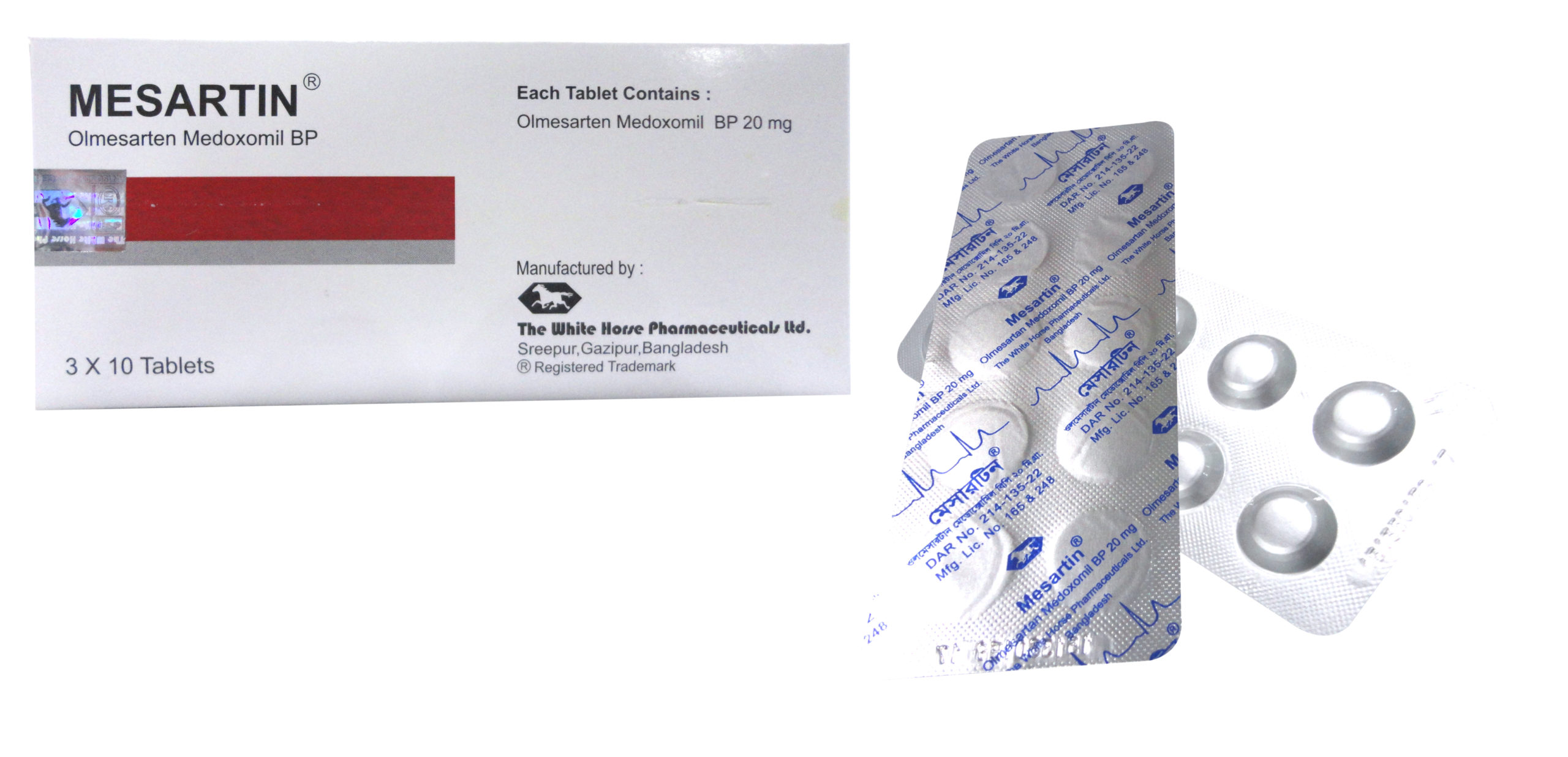 Mesartin 20 mg Tablet-30's Pack