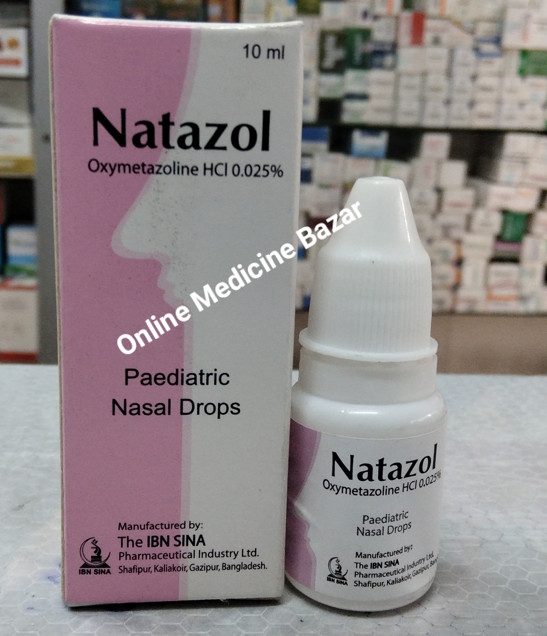 Natazol 0.025% Nasal Drop-10 ml