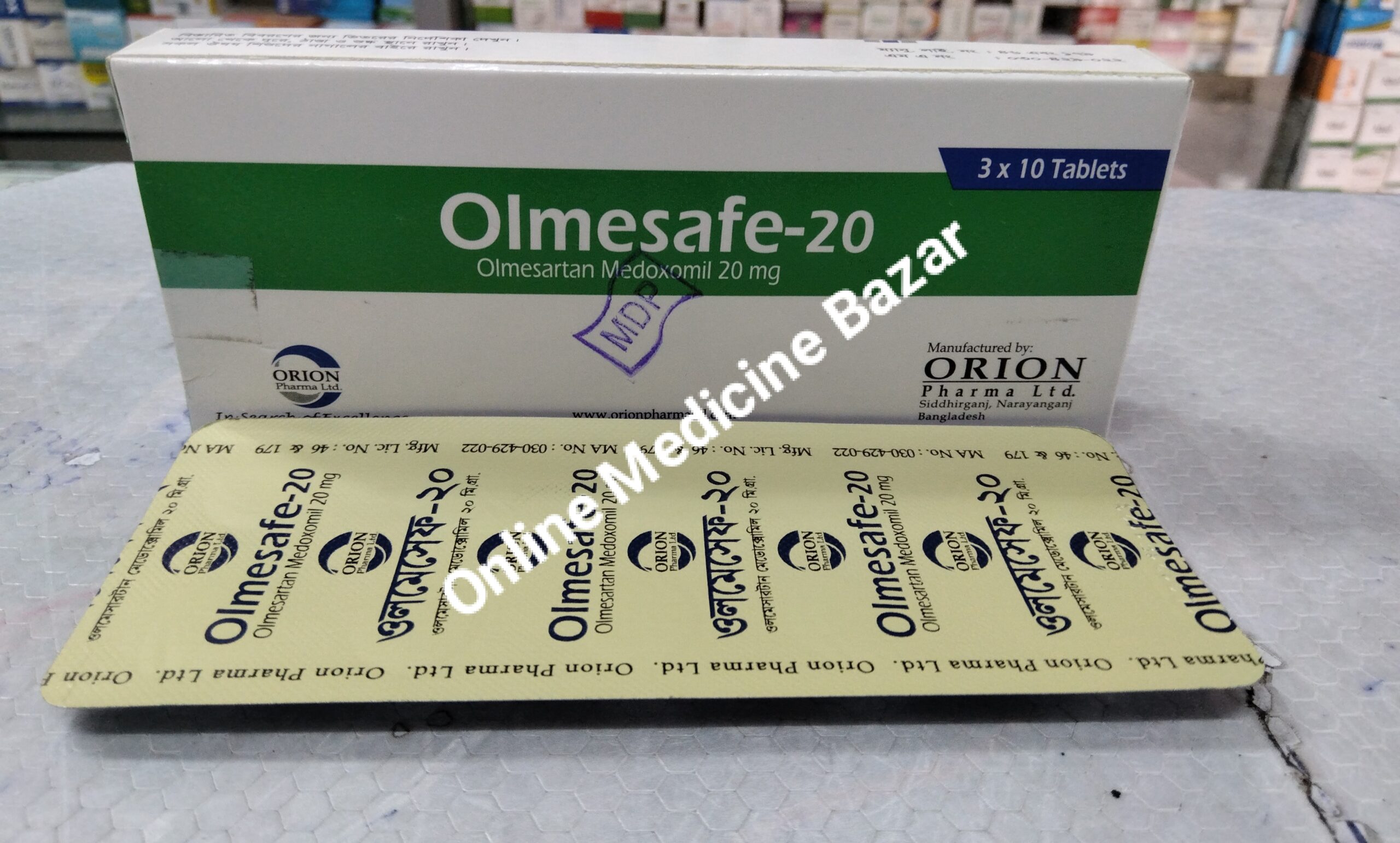 Olmesafe 20 mg Tablet-10's Strip