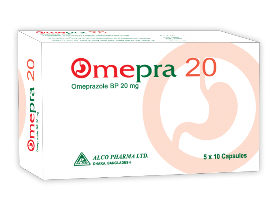 Omepra 20 mg Capsule-50's Pack