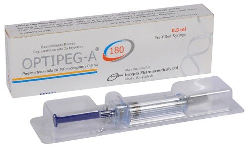 Optipeg-A 180 mcg/0.5 ml Injection