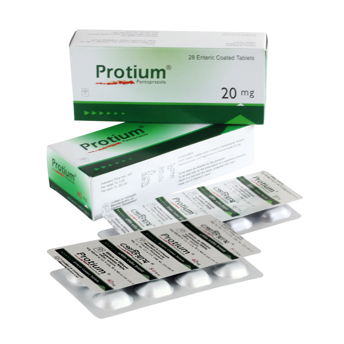 Protium 20 mg Tablet-7's Strip