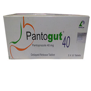 Pantogut 40 mg Tablet-10's Strip