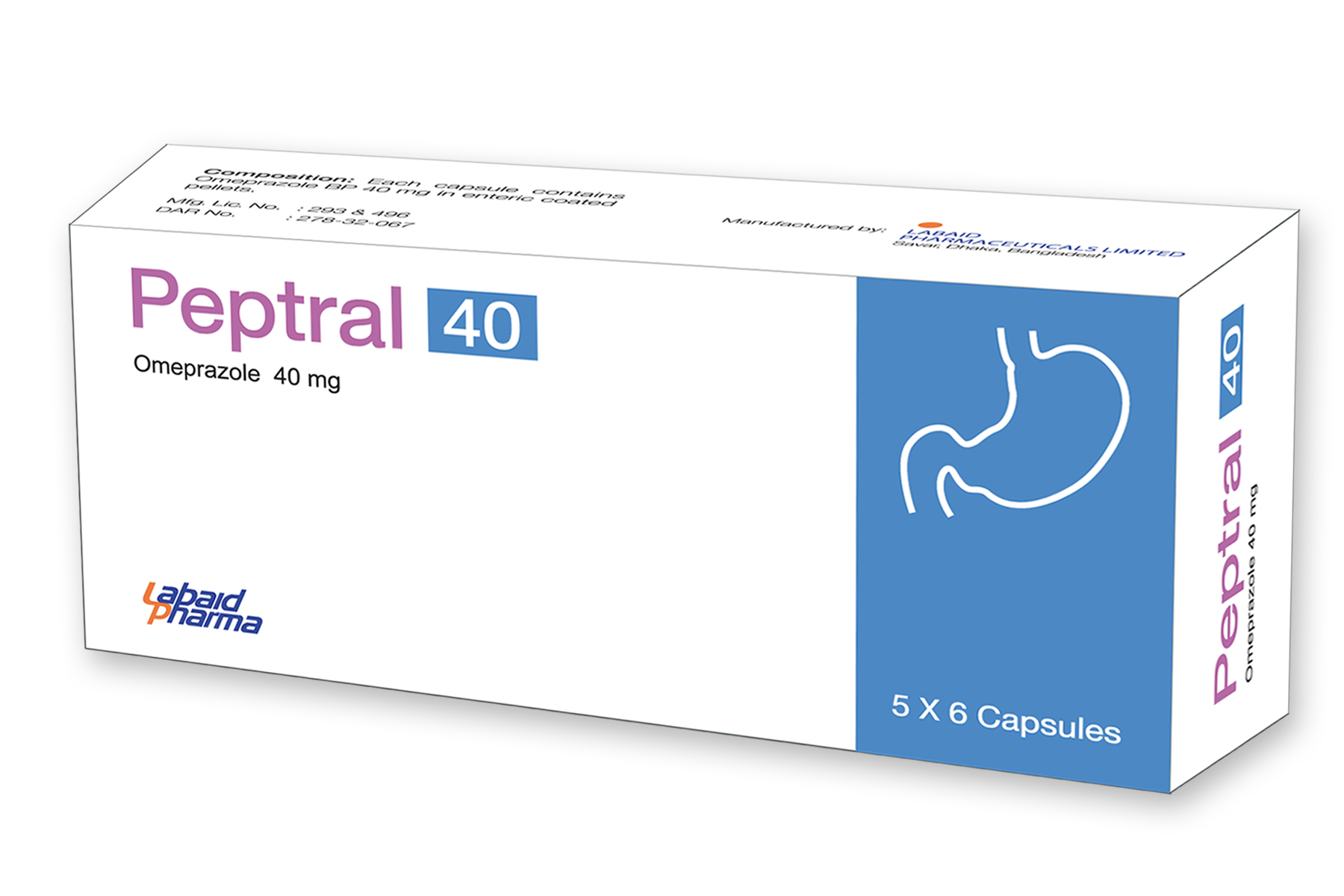 Peptral 40 mg Capsule-10's Strip