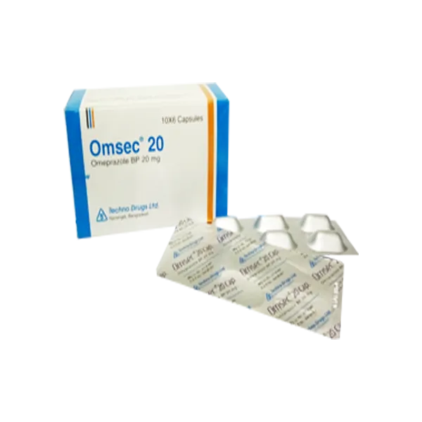 Omsec 20 mg Capsule-60's Pack