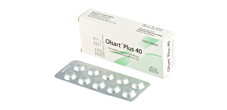 Olsart Plus 40 mg Tablet-10's strip