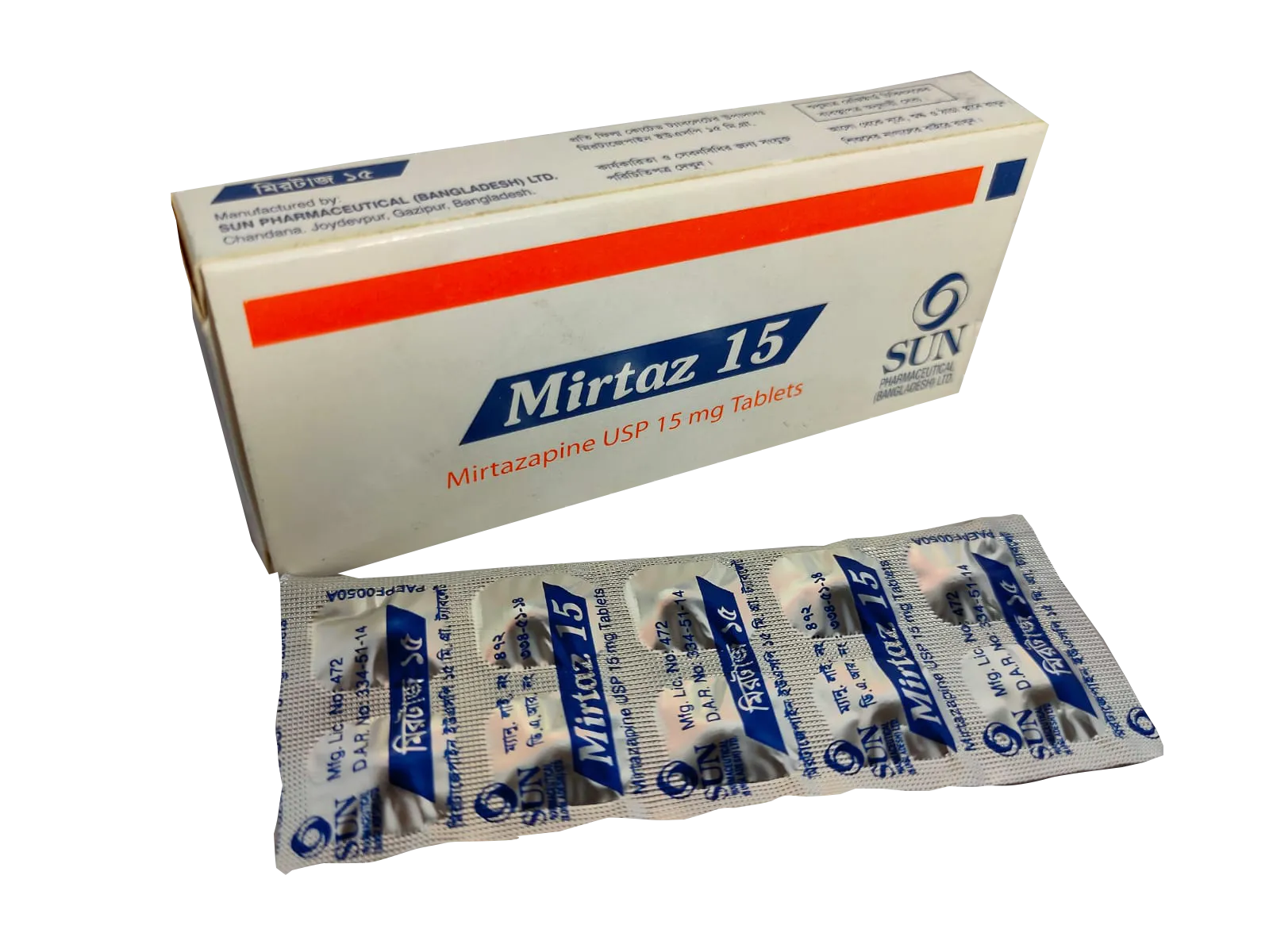 Mirtaz 15 mg Tablet-10's Strip