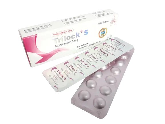 Trilock 5 mg Tablet-14's Strip