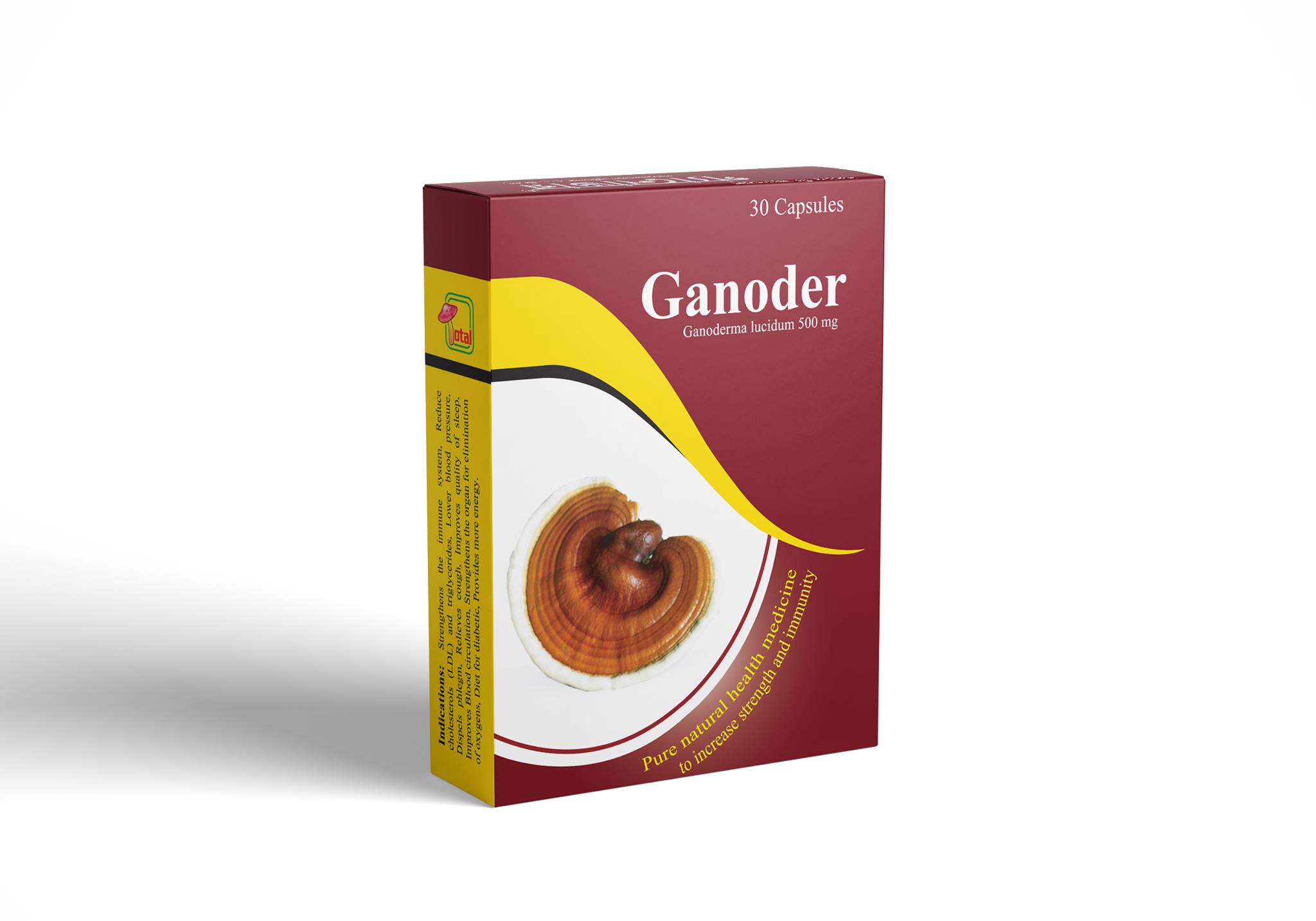 Ganoder 500 mg Capsule-30's Pack