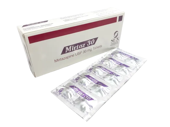 Mirtaz 30 mg Tablet-10's Strip