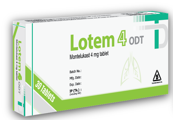 Lotem 4 mg ODT Tablet-30's Pack