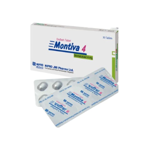 Montiva 4 mg Tablet-10's Strip