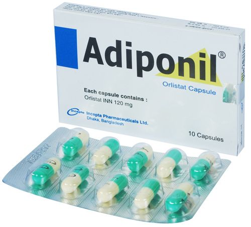 Adiponil 120 mg Capsule-10's Strip