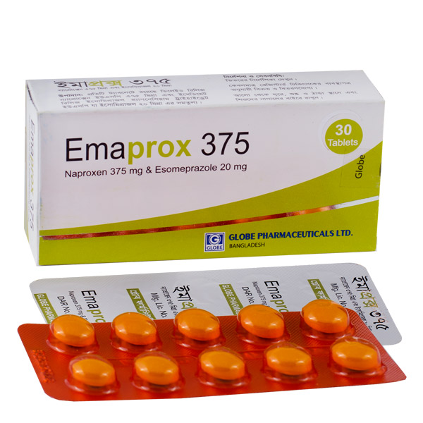 Emaprox 375 mg+20 mg Tablet-30's Pack