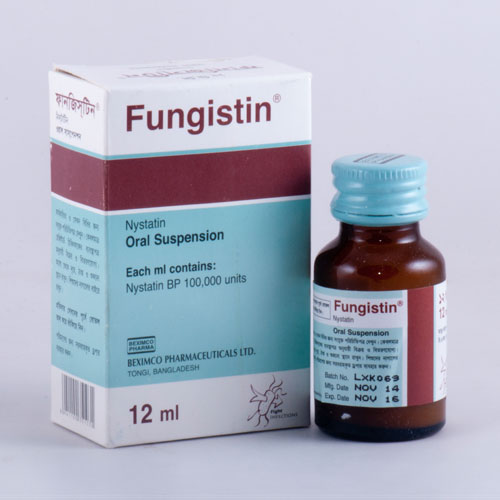 Fungistin Oral Suspension-12 ml