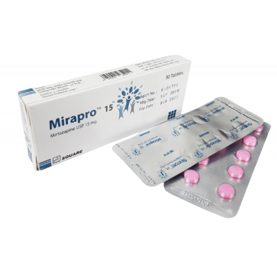 Mirapro 15 mg Tablet-10's Strip