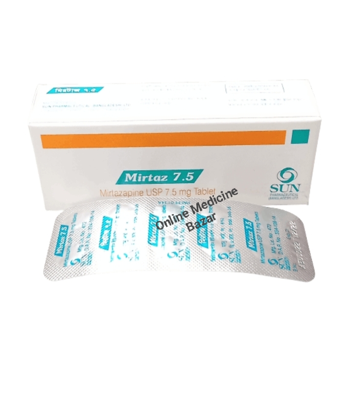 Mirtaz 7.5 mg Tablet-10's Strip