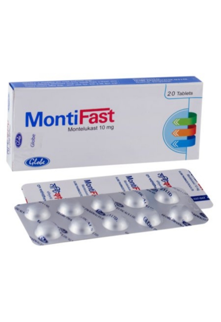 Montifast 10 mg Tablet-10's Strip