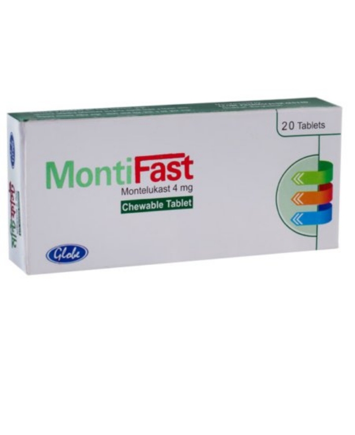 Montifast 4 mg Tablet-20?s Pack