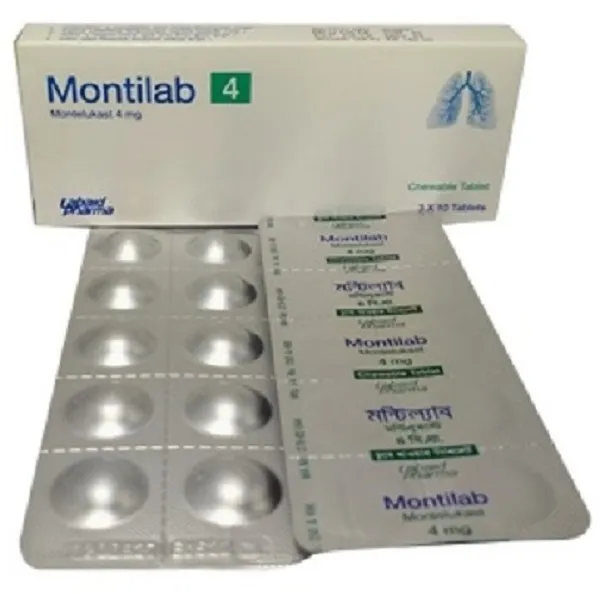 Montilab 4 mg Tablet-10's Strip