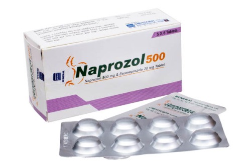 Naprozol 500 mg Tablet-40's Pack