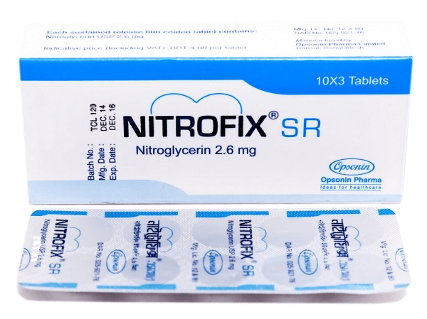 Nitrofix SR 2.6 mg Tablet-10's Strip