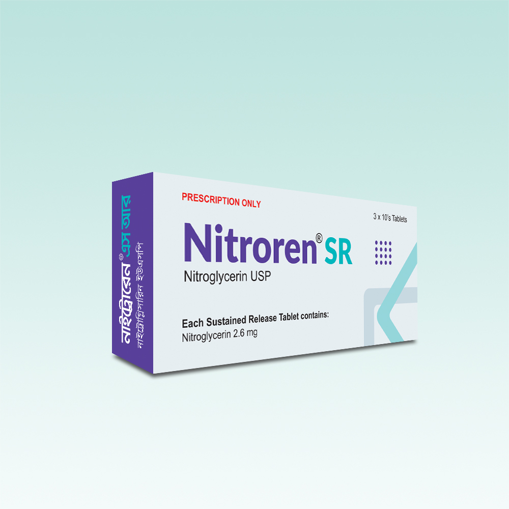 Nitroren SR 2.6 mg Tablet-10's Strip