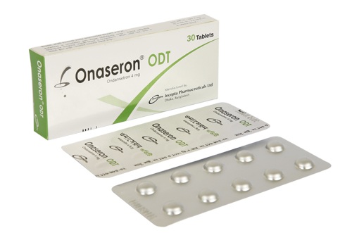 Onaseron ODT 4 mg Tablet-10's Strip