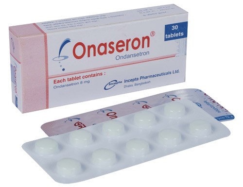 Onaseron 8 mg Tablet-10's Strip