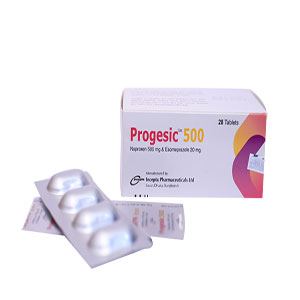 Progesic 500 mg Tablet-4's Strip