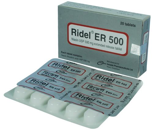 Ridel ER 500 mg Tablet-20's Pack