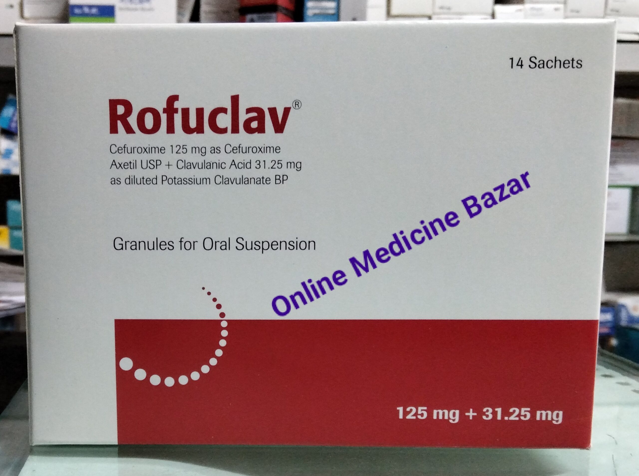 Rofuclav 125 mg+31.25 mg Sachet-14's Pack