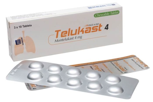 Telukast 4 mg Tablet-30's Pack