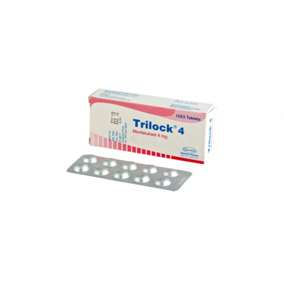 Trilock 4 mg Tablet-14's Strip