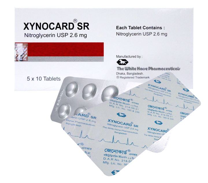 Xynocard SR 2.6 mg Tablet-50's Pack