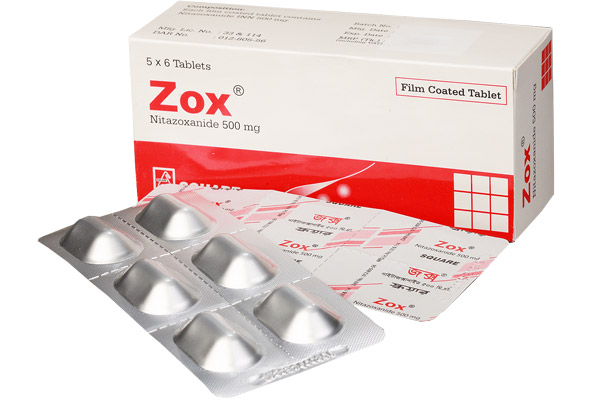 Zox 500 mg Tablet-6's Strip