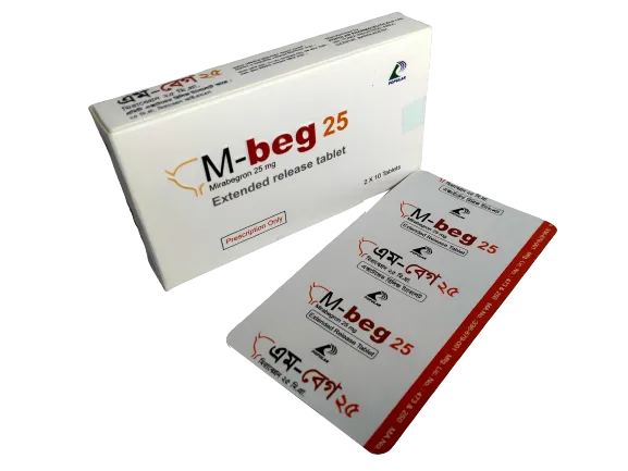 M-beg 25 mg Tablet-10's Strip