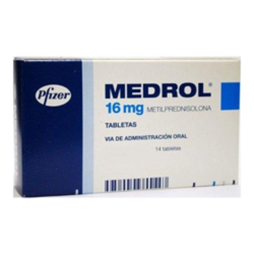 Medrol 16 mg Tablet-14's Pack