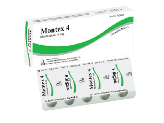 Montex 4 mg Tablet-10's Strip