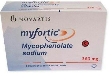 Myfortic 360 mg Tablet-120's Pack