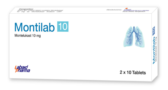 Montilab 10 mg Tablet-10's Strip