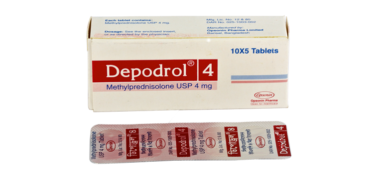 Depodrol 4 mg Tablet-56's Pack