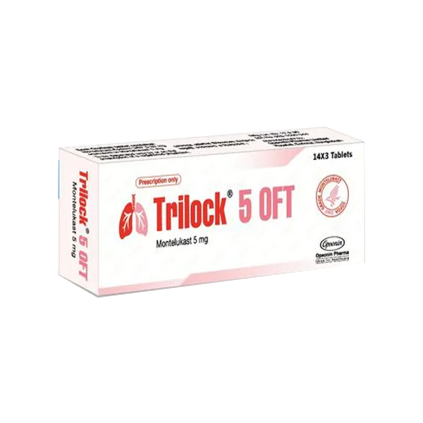 Trilock OFT 5 mg Tablet-14's Strip