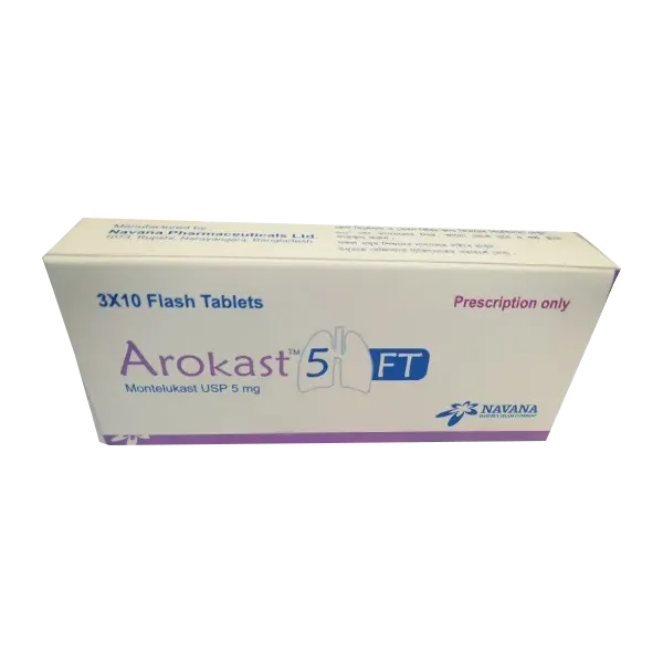 Arokast FT 5 mg Tablet-30's Pack