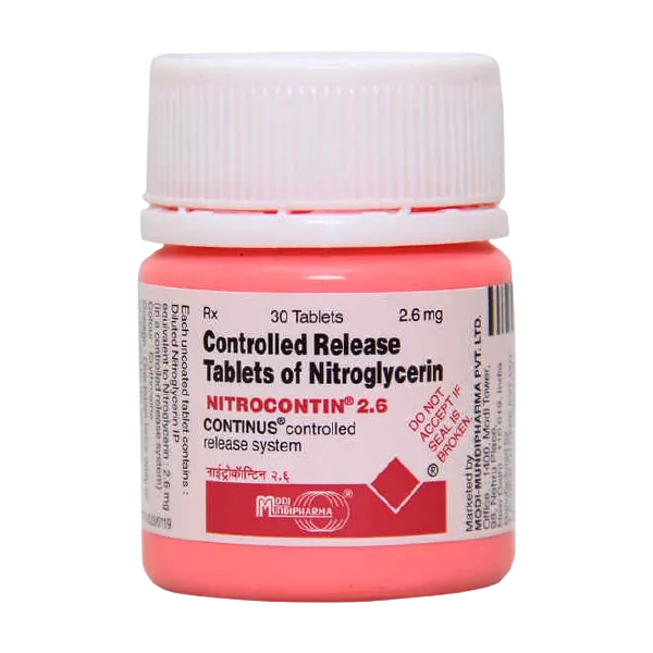 Nitrocontin 2.6 mg Tablet-30's Pot