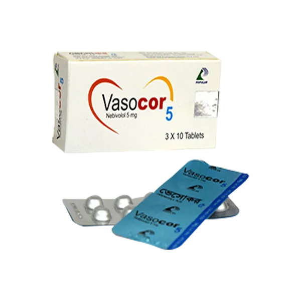 Vasocor 5 mg Tablet-10's Strip