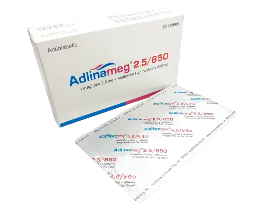 Adlinameg 2.5 mg+850 mg Tablet-10's Strip