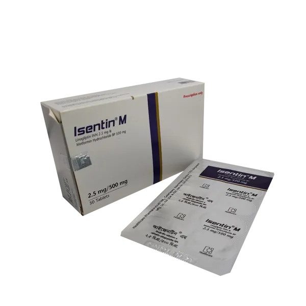 Isentin M 2.5 mg+500 mg Tablet-10's Strip